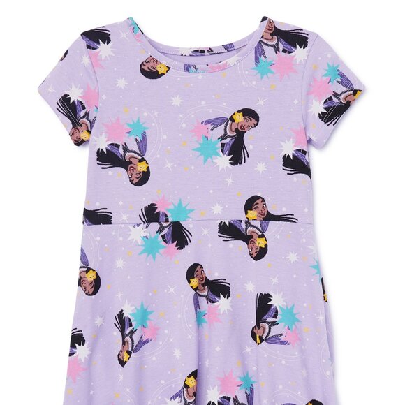 Disney Wish Toddler Girl Print Skater Dress, Sizes 2T-3T - NWT - Picture 3 of 4